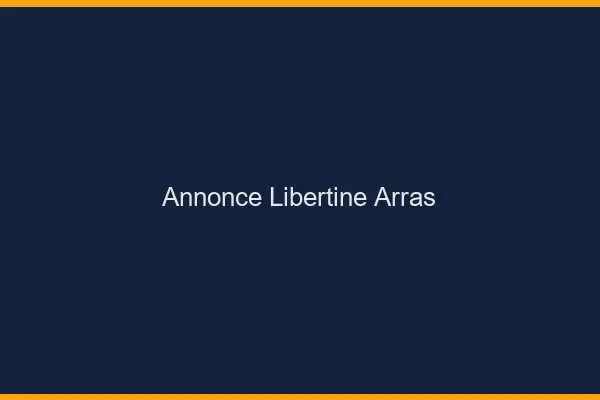 Annonce libertine Arras