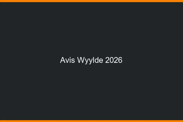 Avis Wyylde 2026