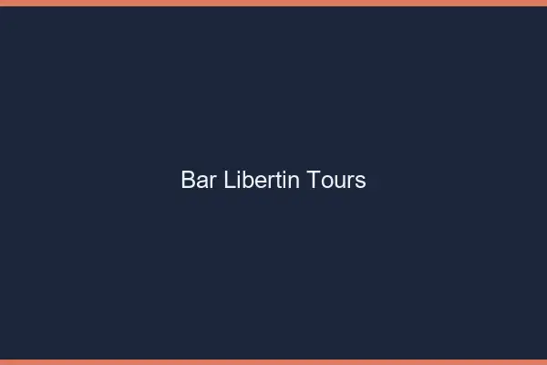 Bar libertin Tours