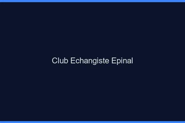 Club échangiste Épinal