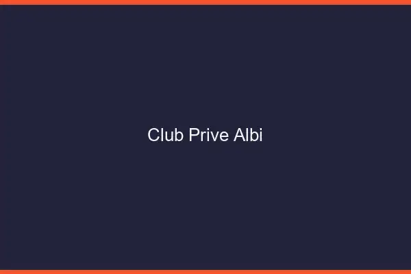 Club privé Albi