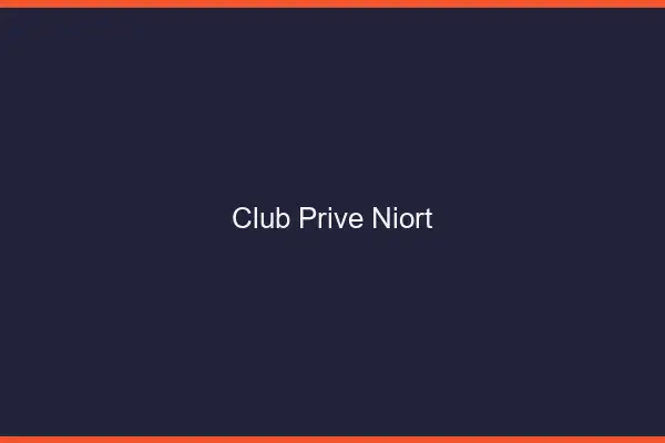 Club privé Niort
