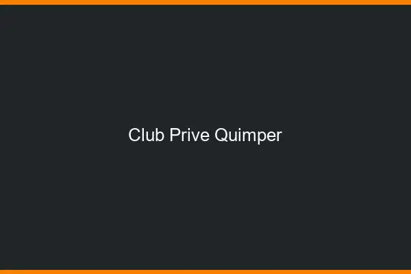 Club privé Quimper