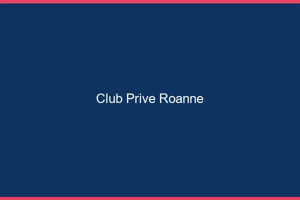 Club privé Roanne