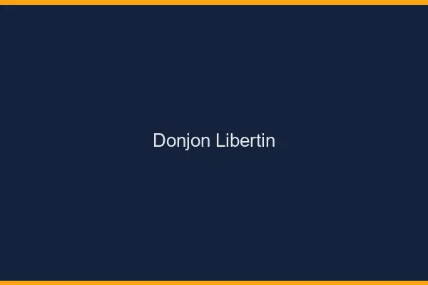 Donjon libertin