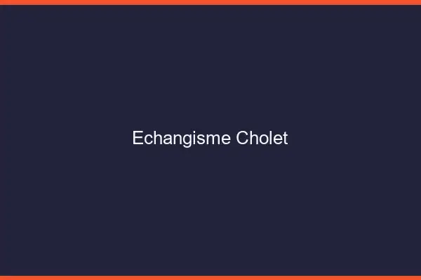 Échangisme Cholet