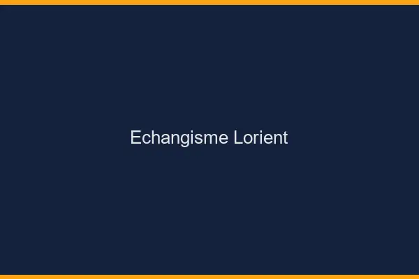 Échangisme Lorient