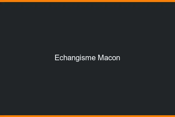Échangisme Mâcon