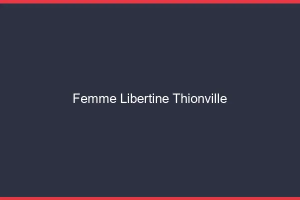 Femme libertine Thionville