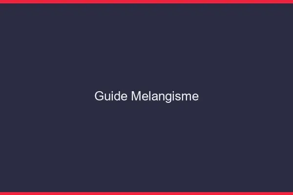 Guide mélangisme