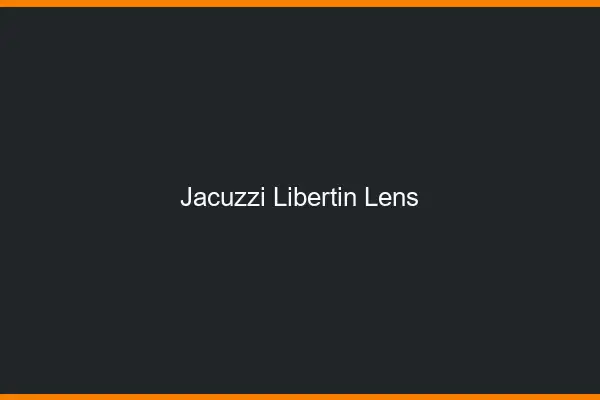 Jacuzzi libertin Lens