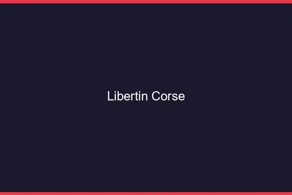 Libertin corse