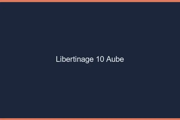 Libertinage 10 aube