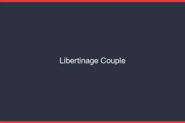 Libertinage couple