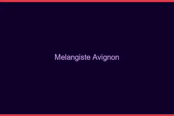 Mélangiste Avignon