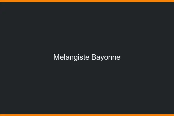 Mélangiste Bayonne