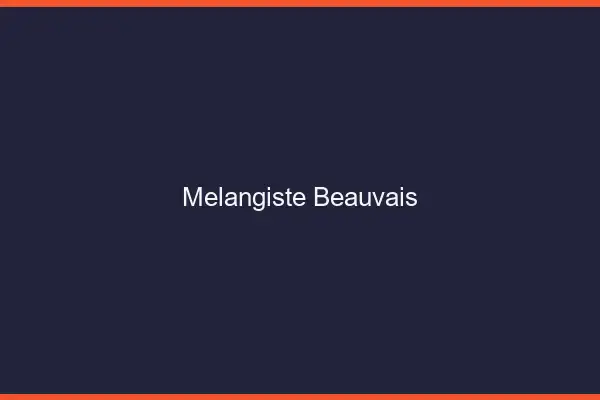 Mélangiste Beauvais