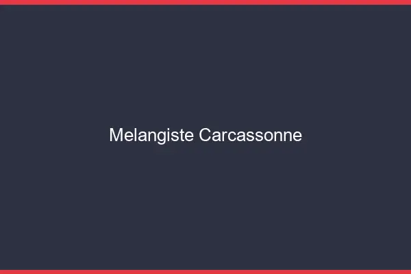 Mélangiste Carcassonne