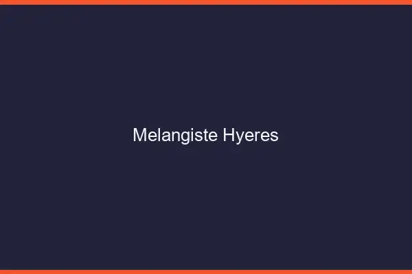 Mélangiste Hyères