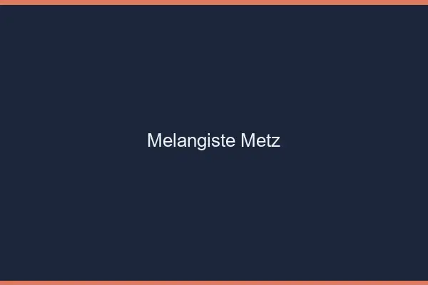 Mélangiste Metz