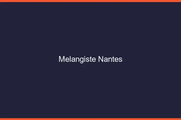 Mélangiste Nantes
