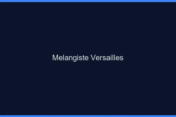Mélangiste Versailles