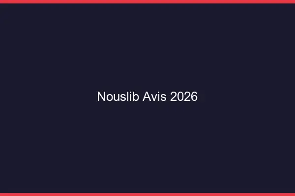 NousLib avis 2026