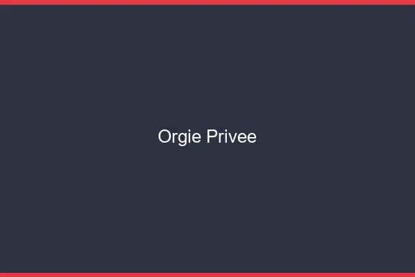 Orgie privée