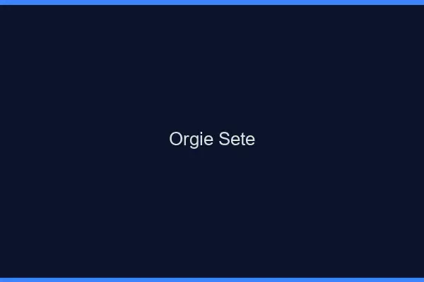 Orgie Sète