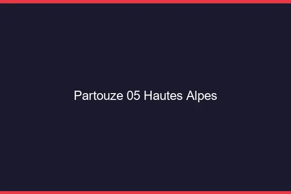Partouze 05 hautes-alpes