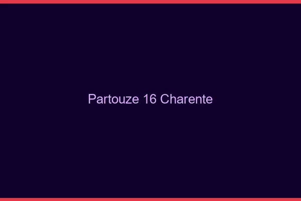 Partouze 16 charente