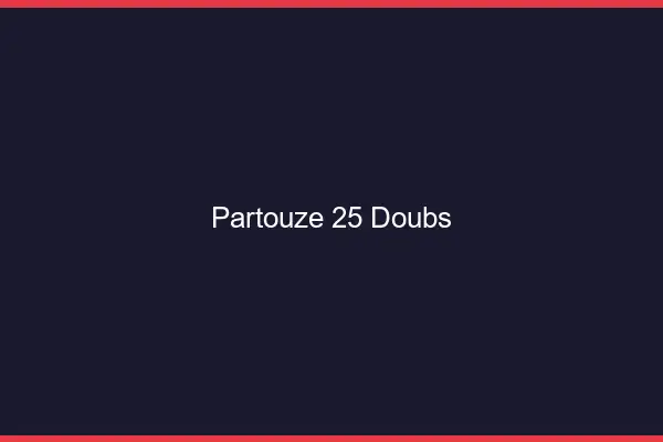 Partouze 25 doubs