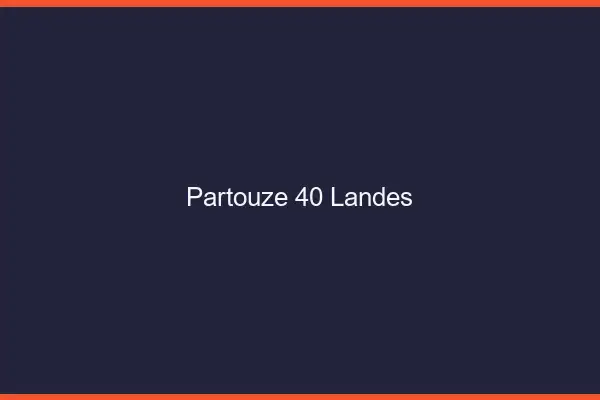 Partouze 40 landes