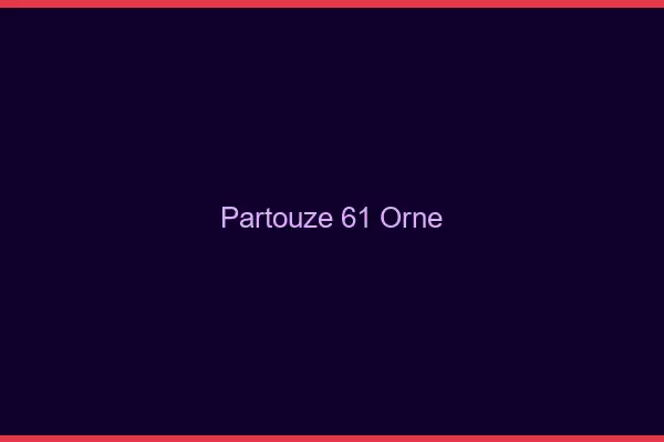 Partouze 61 orne