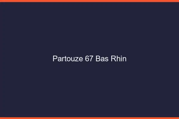 Partouze 67 bas-rhin