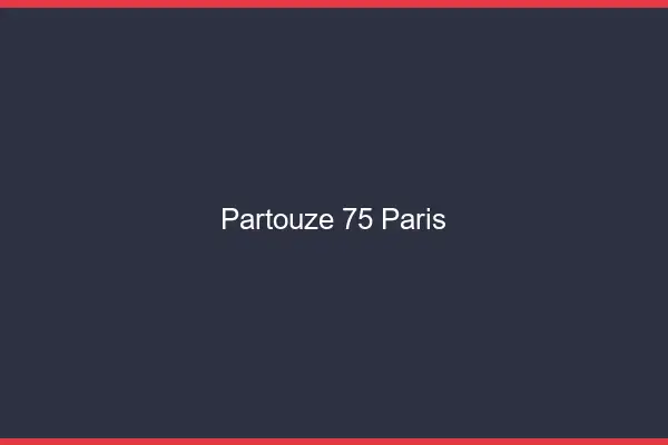 Partouze 75 Paris
