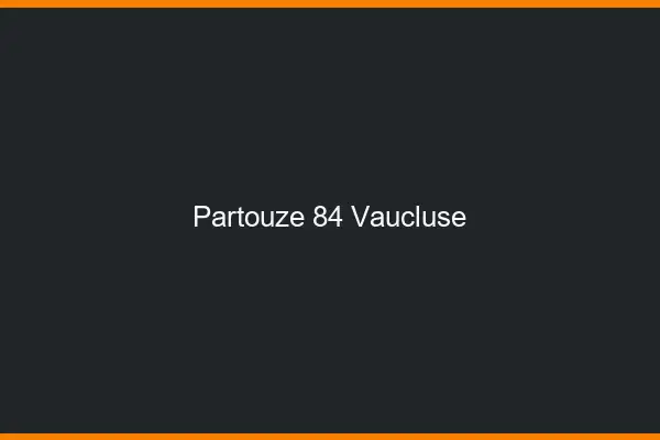 Partouze 84 vaucluse