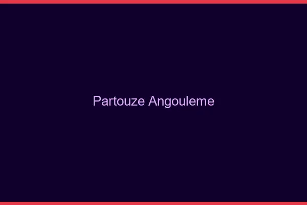 Partouze Angoulême