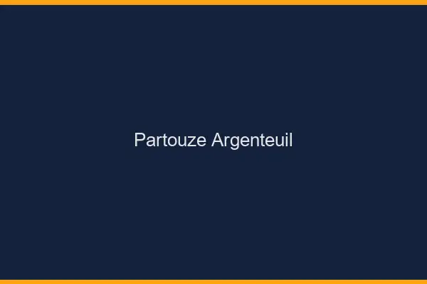 Partouze Argenteuil