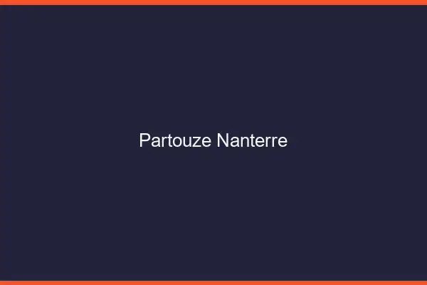 Partouze Nanterre