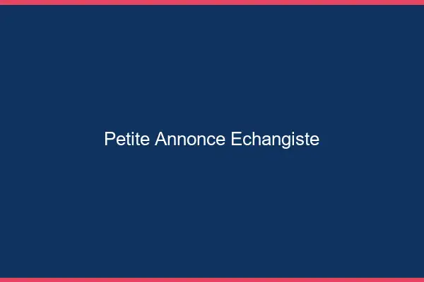 Petite annonce échangiste