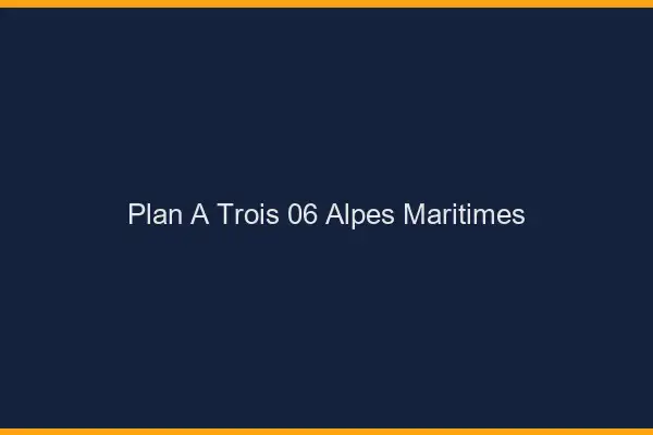 Plan à trois 06 alpes-maritimes