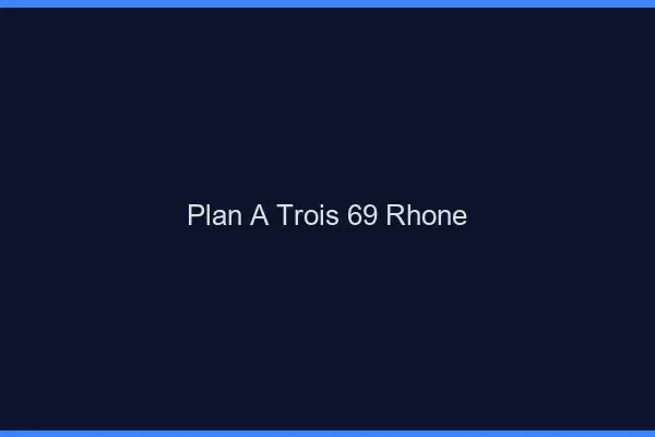 Plan à trois 69 rhône