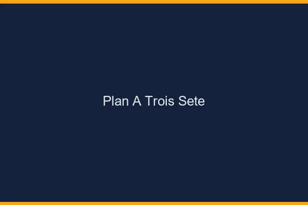 Plan à trois Sète