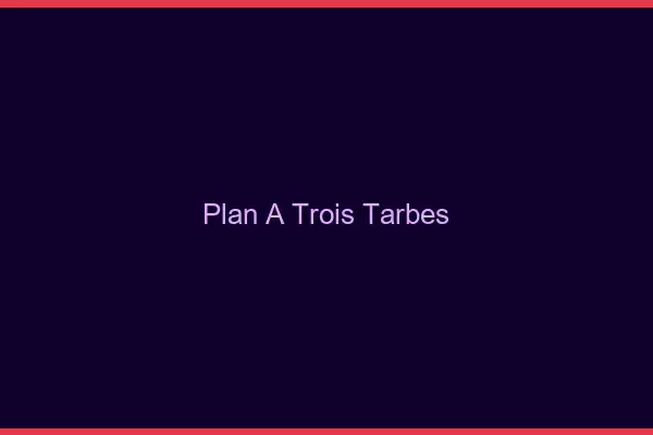 Plan à trois Tarbes