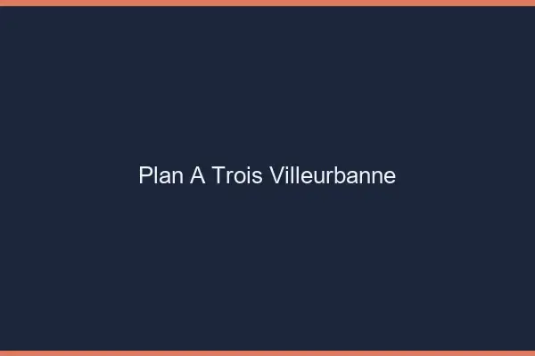 Plan à trois Villeurbanne