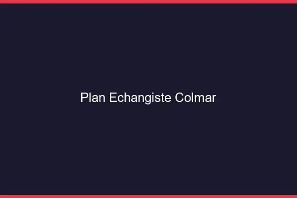 Plan échangiste Colmar