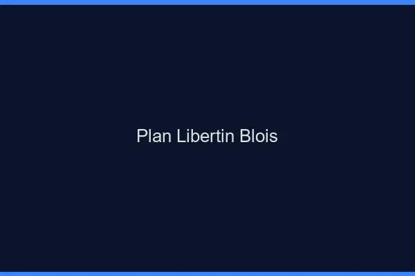 Plan libertin Blois