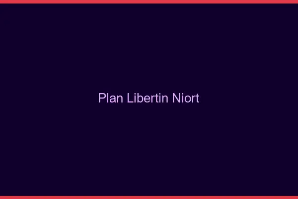 Plan libertin Niort