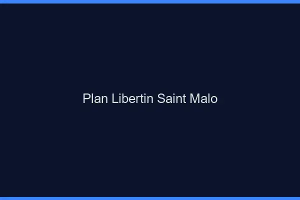 Plan libertin Saint-Malo
